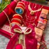 Cotton Red Golden
combination saree