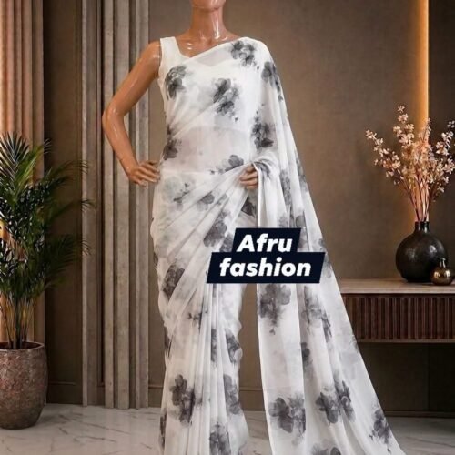 Sifon Georgette Black White