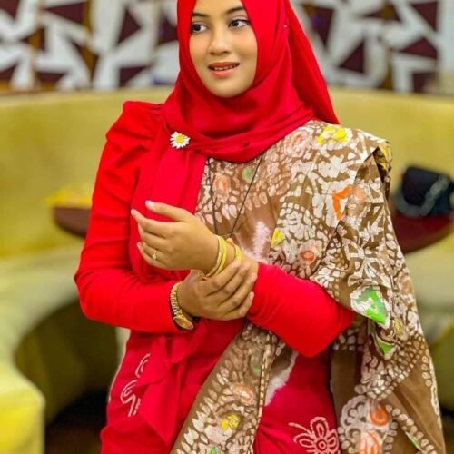 Red crop Top blouse