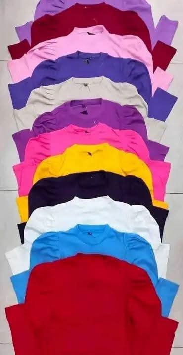 Blue crop top blouses - Image 3